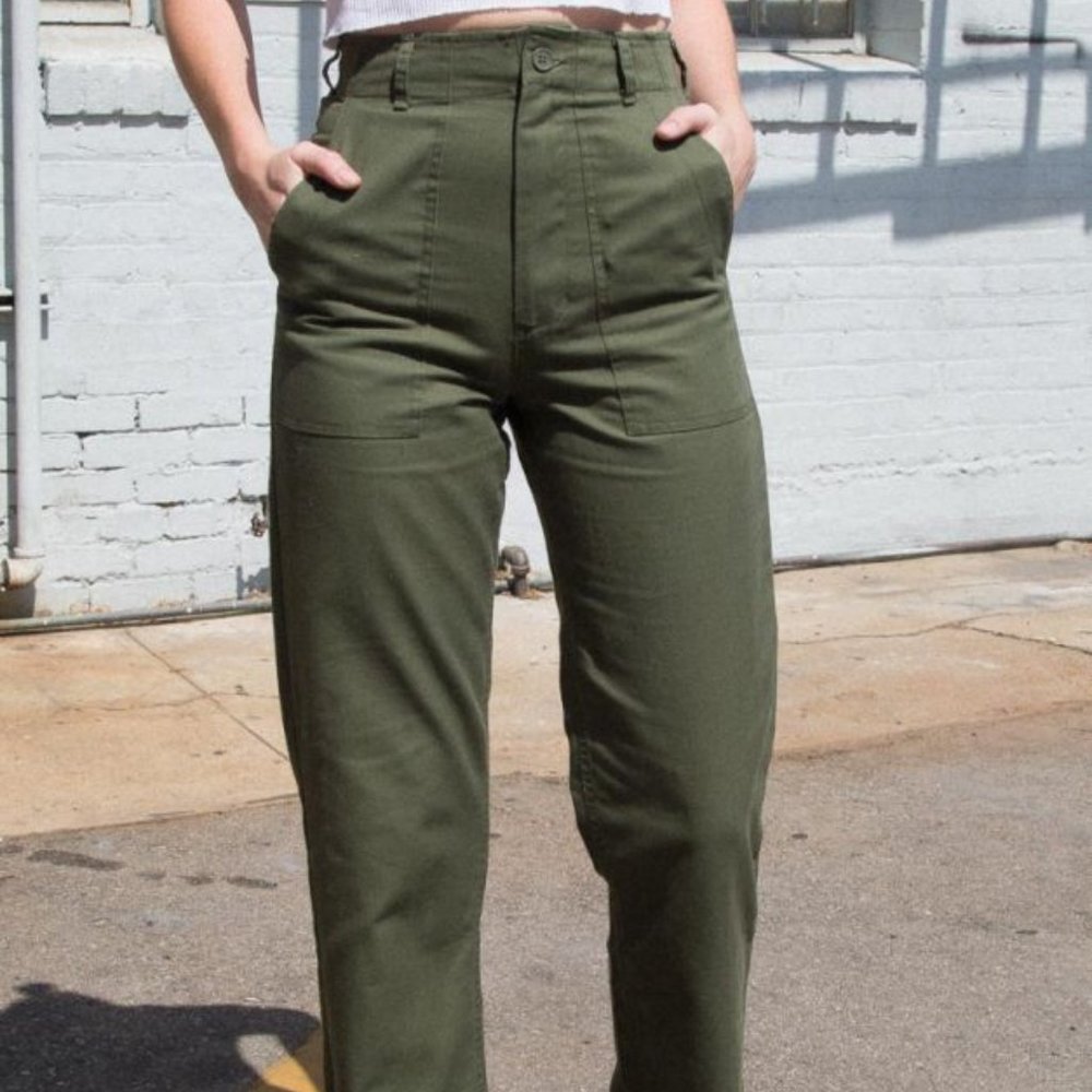 Brandy Melville Army Green Cargo Pants
